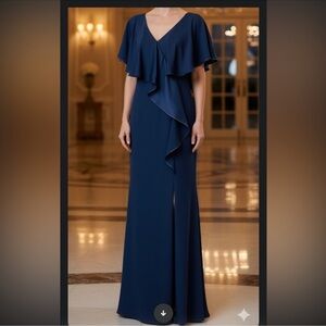 ALEXANDER BY DAYMOR EVENING WEAR DRESS
COLLECTION Blue Evening Gown #559 10